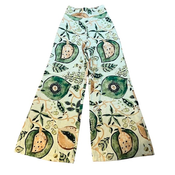 Alexis Ricarda Printed Linen-Blend Wide-Leg Pants - Picture 5 of 5